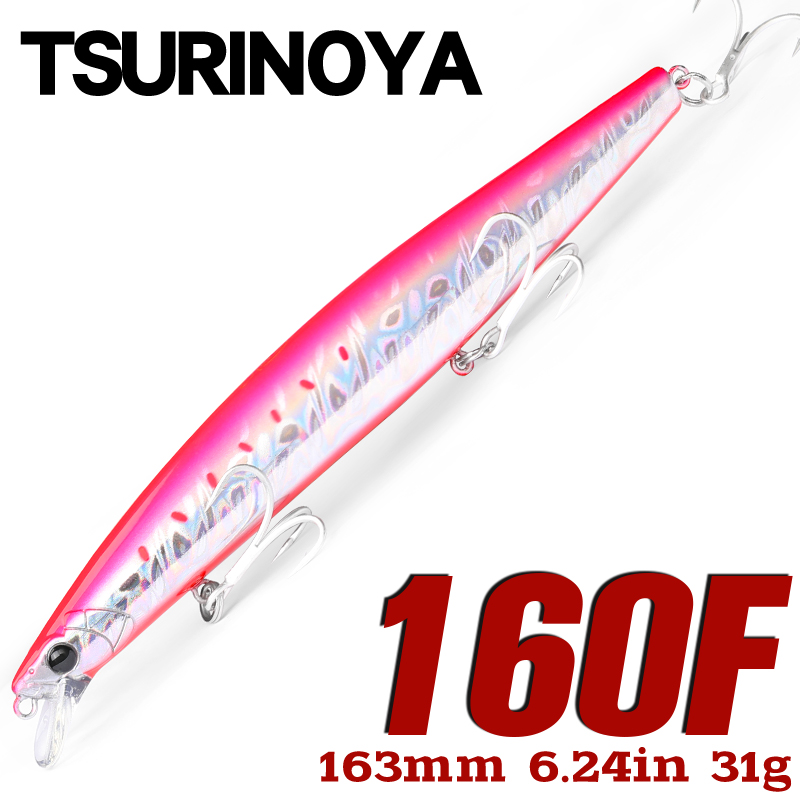 Fishing Lure Topwater - TSURINOYA 160F Floating Minnow Fishing Lure