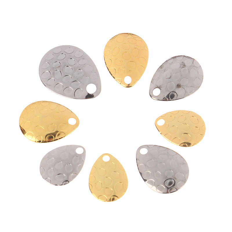 Fishing Lure Blade Bait - 20Pcs Metal Waterdrops Shape Fishing Spinner