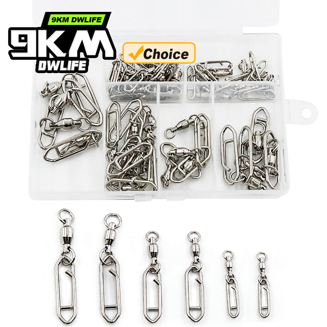 9KM Fishing Swivel Snap Kit 50 – Fishing Lure Kit Bewertung und Preis