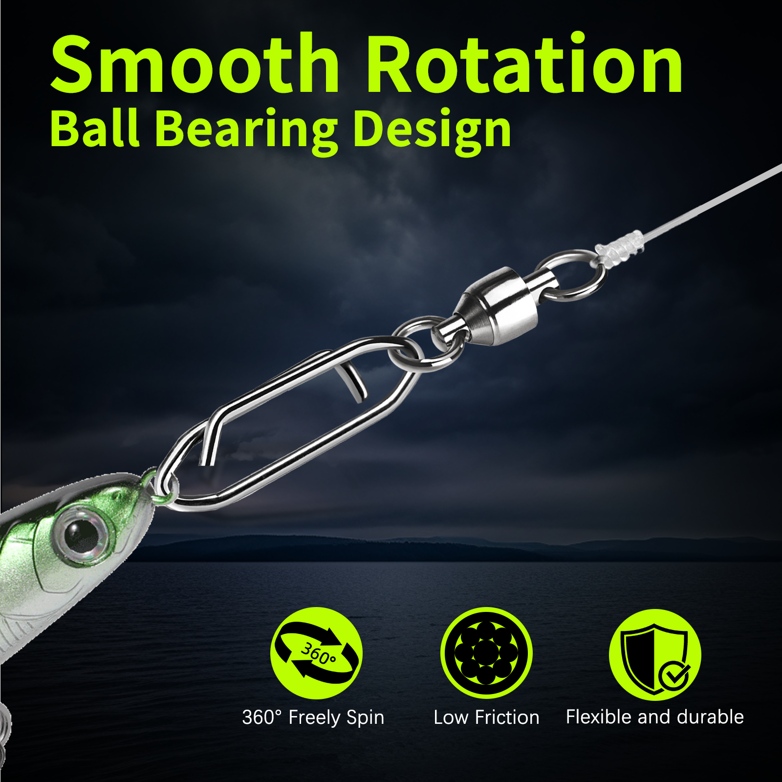 9KM Fishing Swivel Snap Kit 50 – Fishing Lure Kit Bewertung und Preis