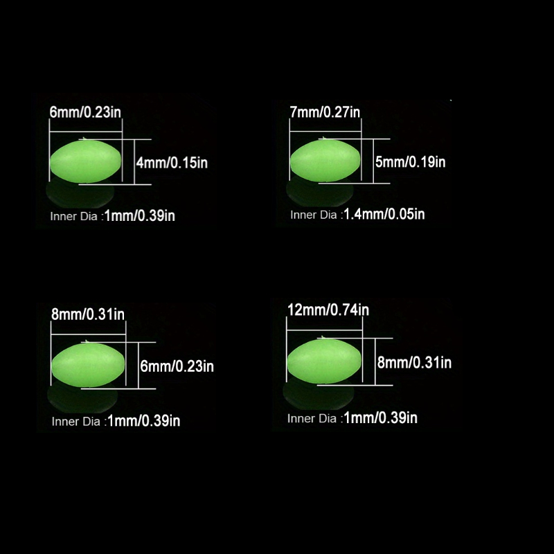 100pcs/lot Oval Night Luminous – Fishing Lure Topwater Bewertung und Preis