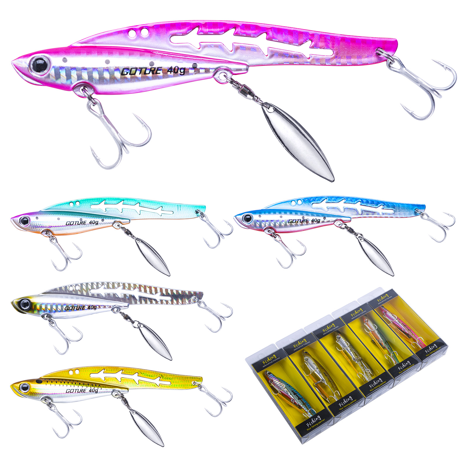Goture Fishing Lures 5pcs Meta – Fishing Lure Blade Bait Bewertung und Preis