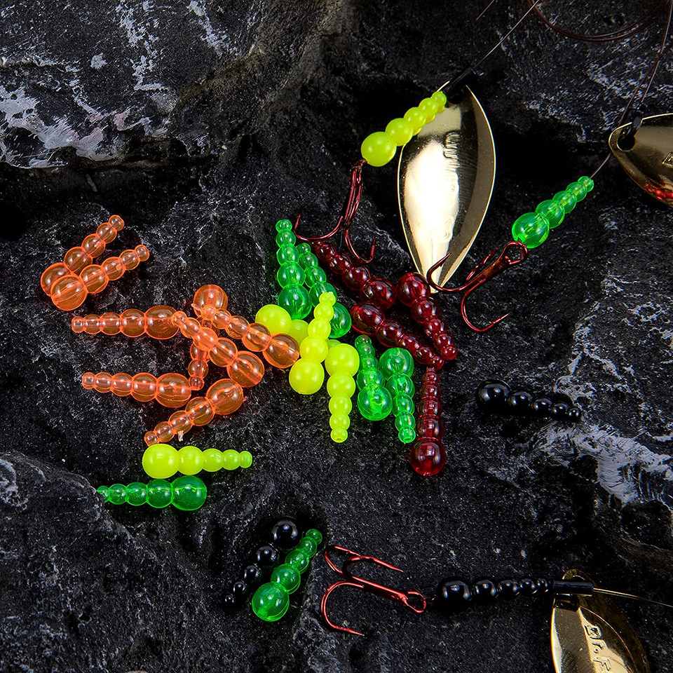 50PCS Stacked Fishing Beads Tr – Fishing Lure Spinner Bewertung und Preis