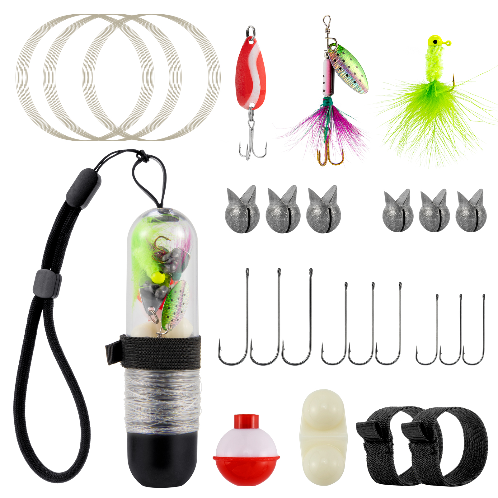 25pcs Survival Fishing Kit Poc – Fishing Lure Spinner Bewertung und Preis