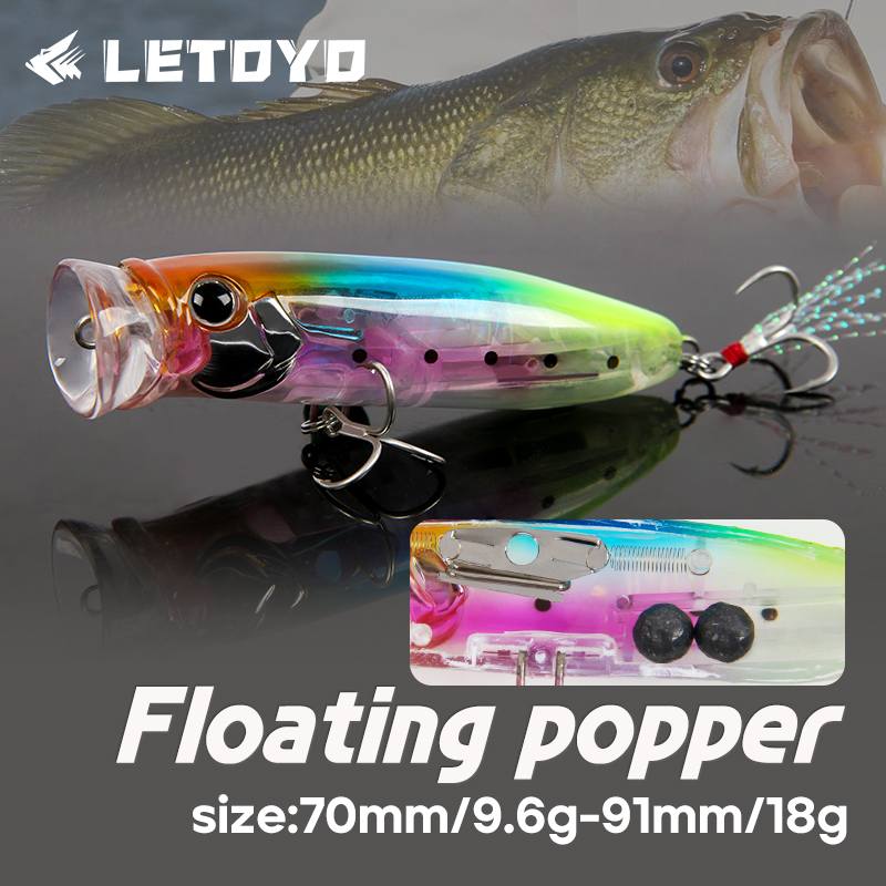 LETOYO 9.6g/18g Floating Poppe – Fishing Lure Popper Bewertung und Preis