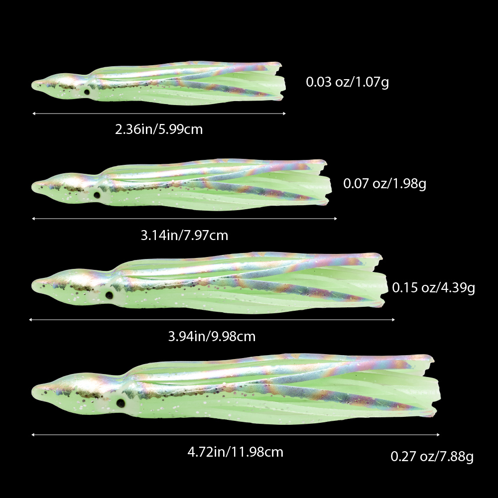 10 pcs soft light octopus squi – Fishing Lure Buzzbait Bewertung und Preis