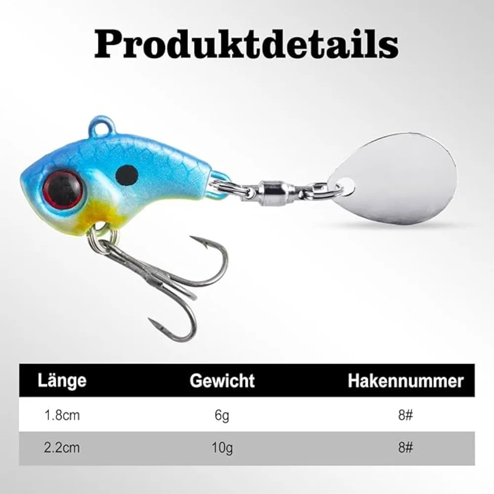 Goture 6g/10g Fishing Lure 3D  – Fishing Lure Blade Bait Bewertung und Preis