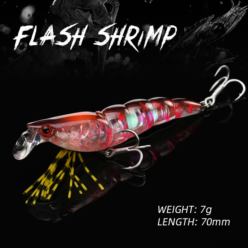 ALLBLUE 3D Flash Shrimp 70mm 7 – Fishing Lure Buzzbait Bewertung und Preis