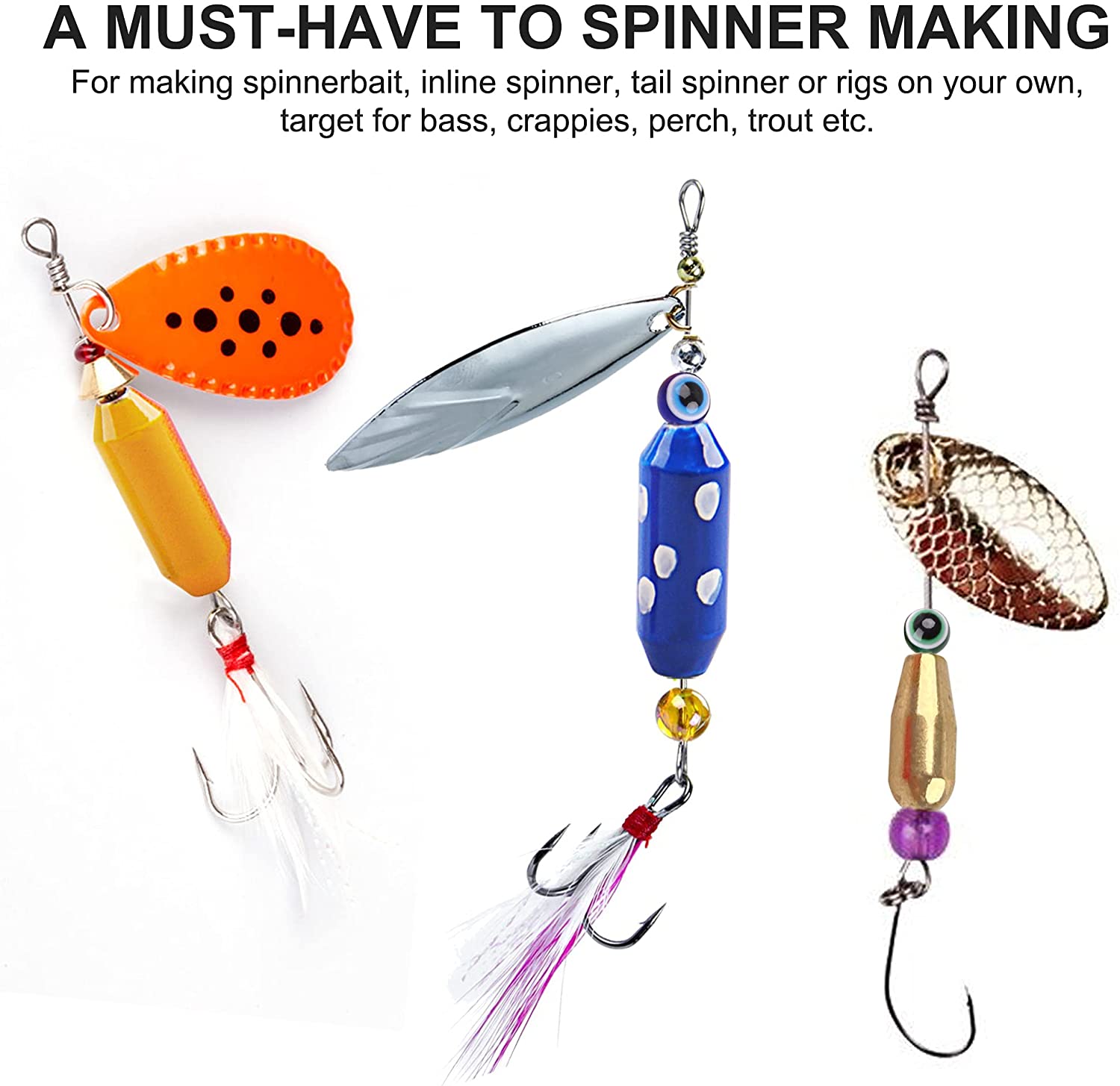 10pcs Fishing Brass Spinner Lu – Fishing Lure Spinnerbait Bewertung und Preis
