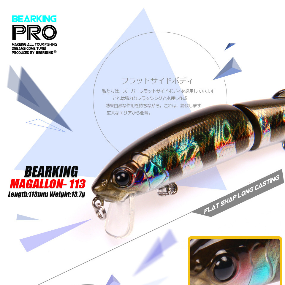Bearking 1PC 113mm 13.7g Hard  – Fishing Lure Crankbait Bewertung und Preis