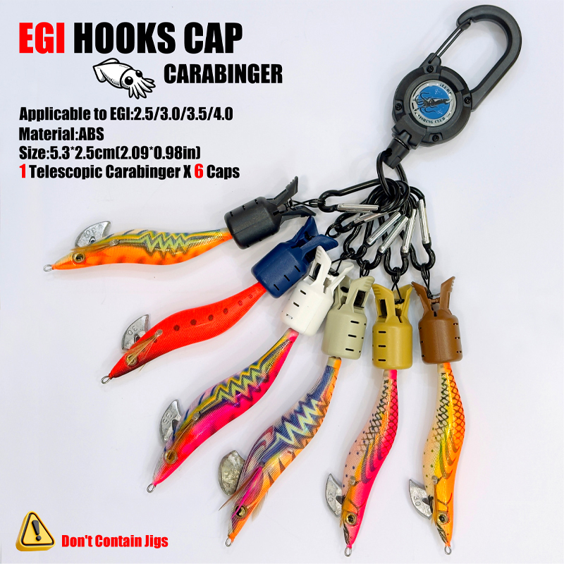 Squid Jig Hook Caps and Carabi – Fishing Lure Accessories Bewertung und Preis