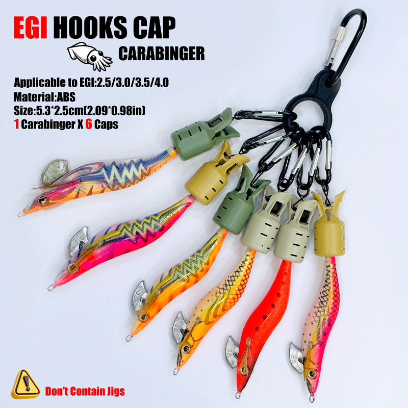 Squid Jig Hook Caps and Carabi – Fishing Lure Accessories Bewertung und Preis