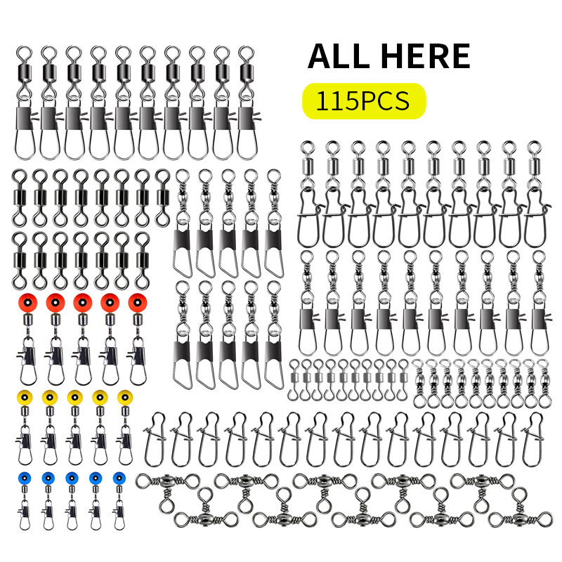 115pcs Fishing Swivel Connecto – Fishing Lure Kit Bewertung und Preis
