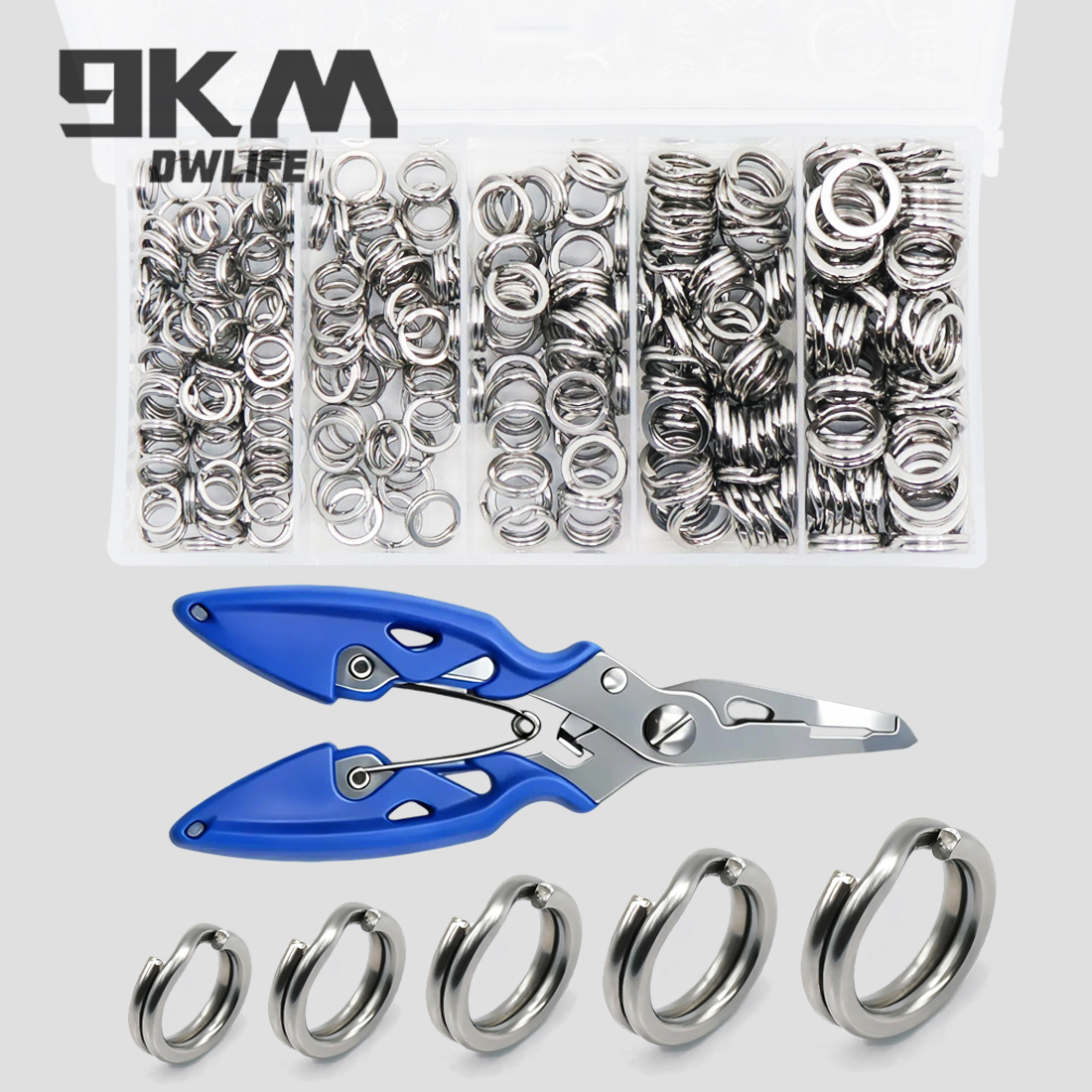 9KM 260-280pcs Fishing Split R – Fishing Lure Kit Bewertung und Preis