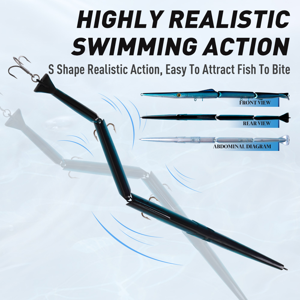 YOOFISH Jointed Pencil Bait 3  – Fishing Lure Popper Bewertung und Preis