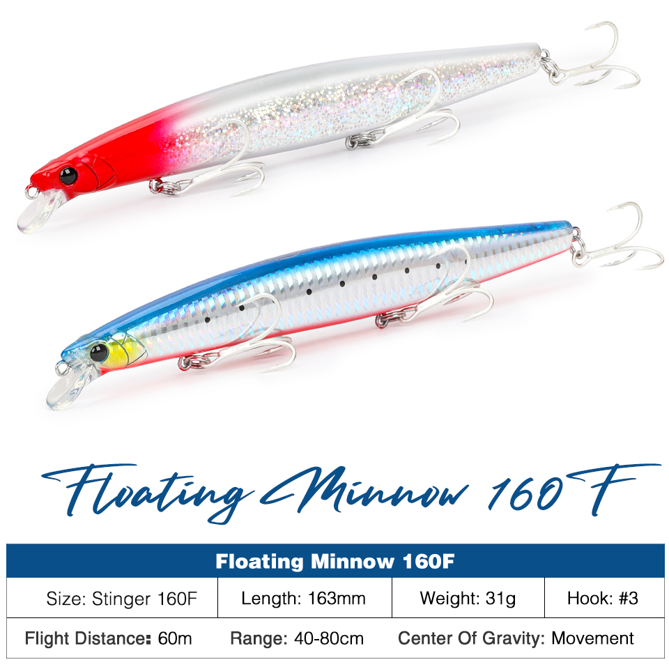 TSURINOYA 160F Floating Minnow – Fishing Lure Topwater Bewertung und Preis
