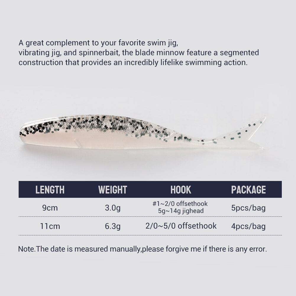 NOEBY Soft Lure Blade Minnow 9 – Fishing Lure Blade Bait Bewertung und Preis