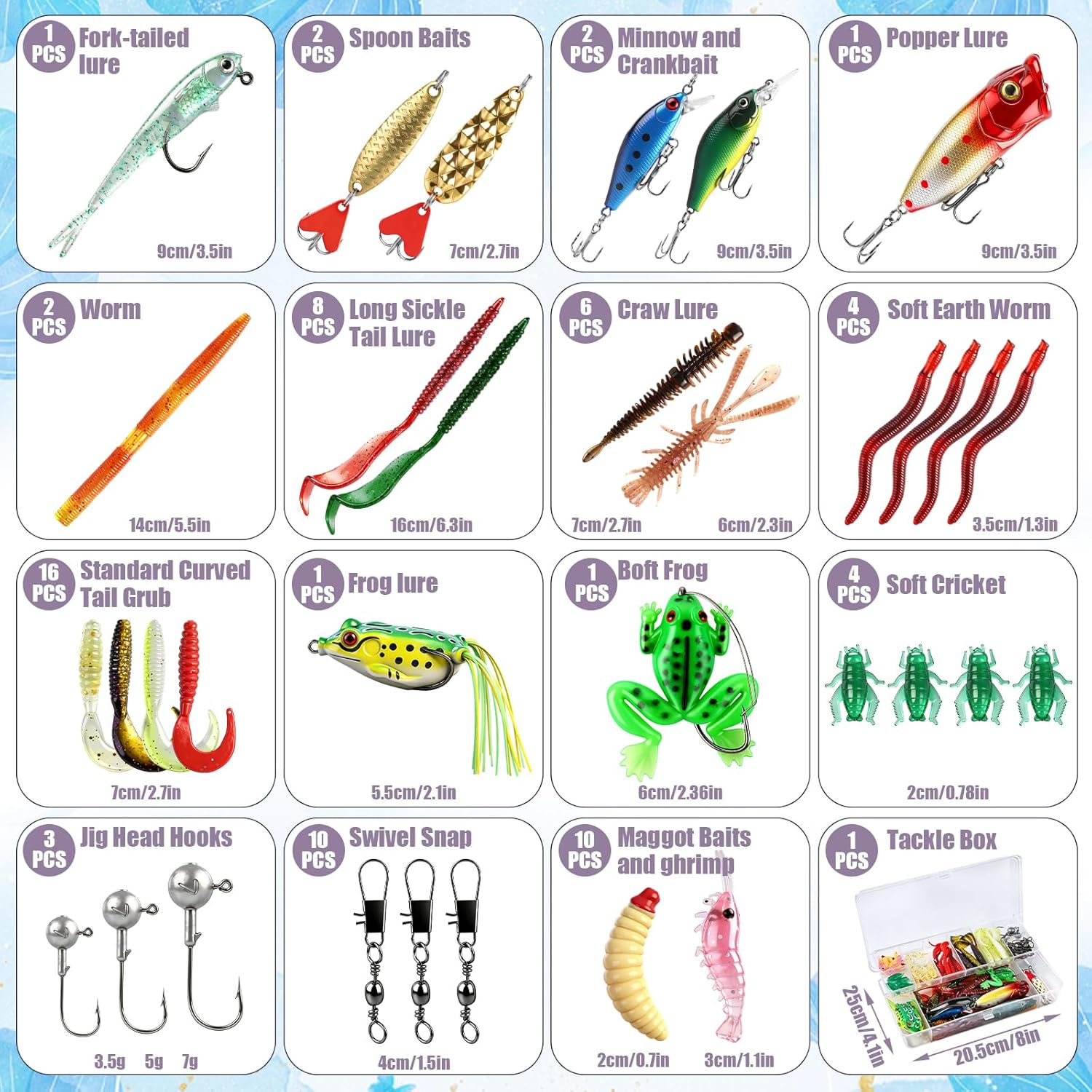 71Pcs Fishing Lures Kit with T – Fishing Lure Crankbait Bewertung und Preis