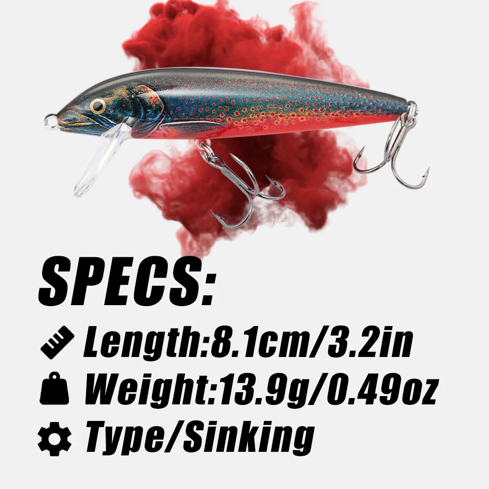 B&U 80mm Sinking Minnow Wobbli – Fishing Lure Jerkbait Bewertung und Preis