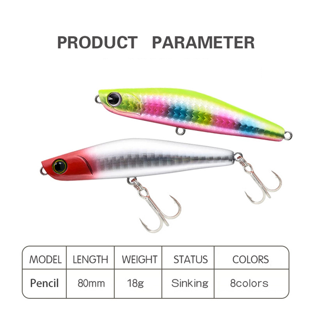 8cm 18g Fishing Lure Pencil Wo – Fishing Lure Jerkbait Bewertung und Preis