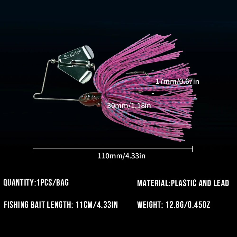 1pcs 12.8g Spinnerbait Fishing – Fishing Lure Blade Bait Bewertung und Preis