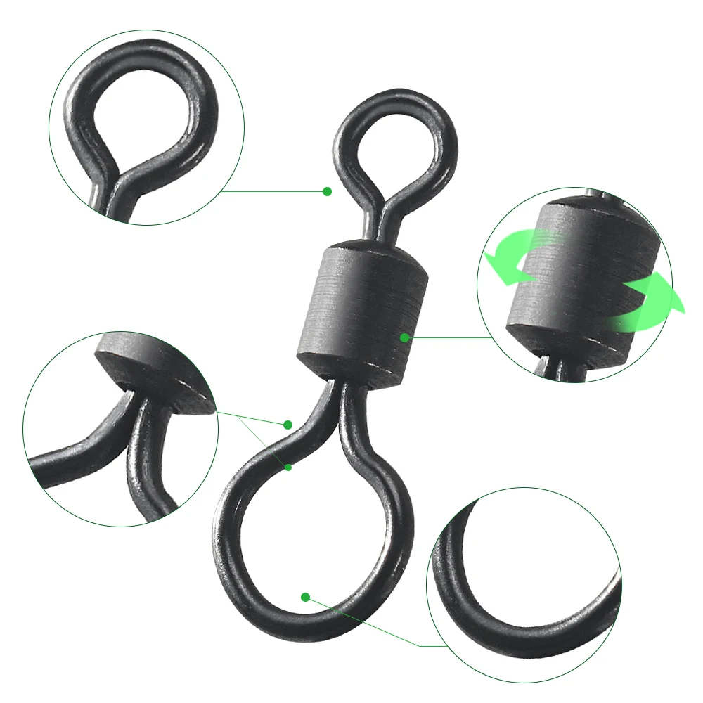 100pcs Carp Fishing Swivel Big – Fishing Lure Accessories Bewertung und Preis