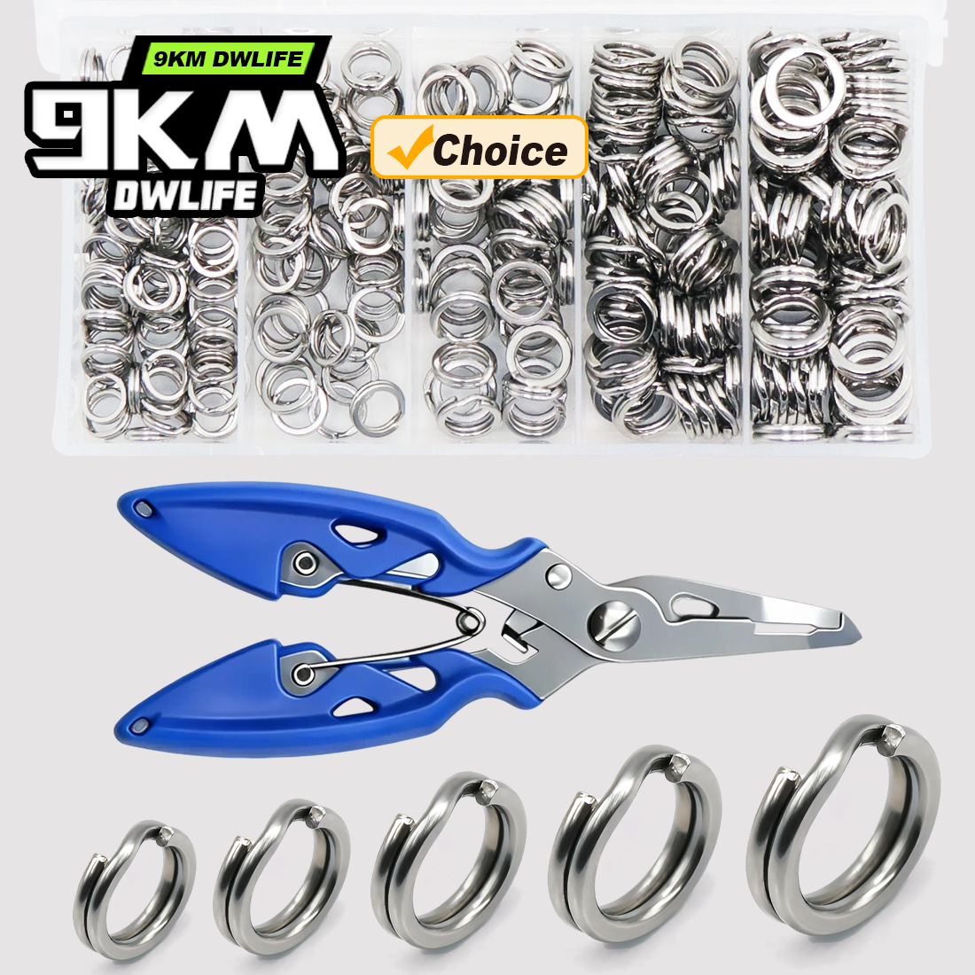 9KM Fishing Split Rings with P – Fishing Lure Kit Bewertung und Preis