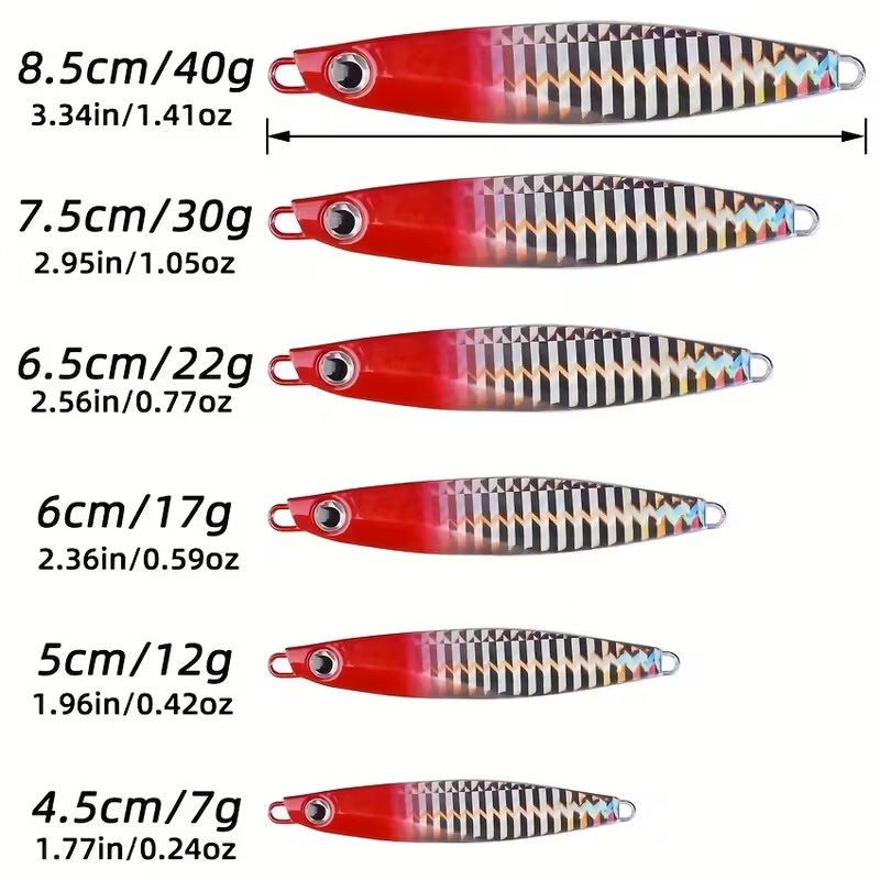12pcs Fishing Metal Lures Jig  – Fishing Lure Blade Bait Bewertung und Preis