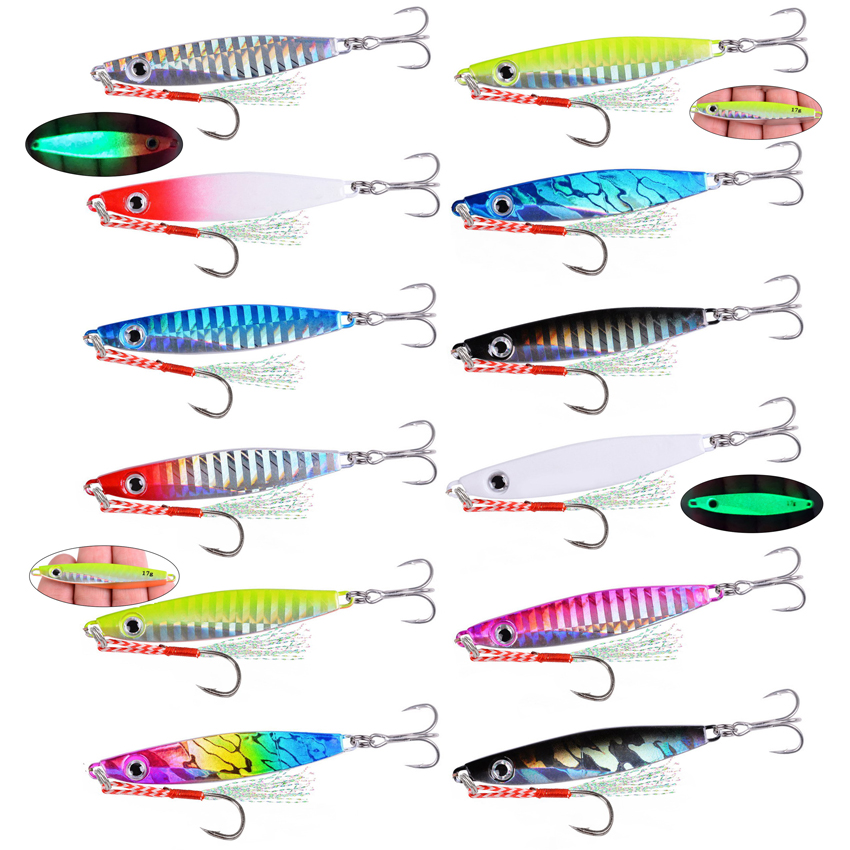 12pcs Fishing Metal Lures Jig  – Fishing Lure Blade Bait Bewertung und Preis