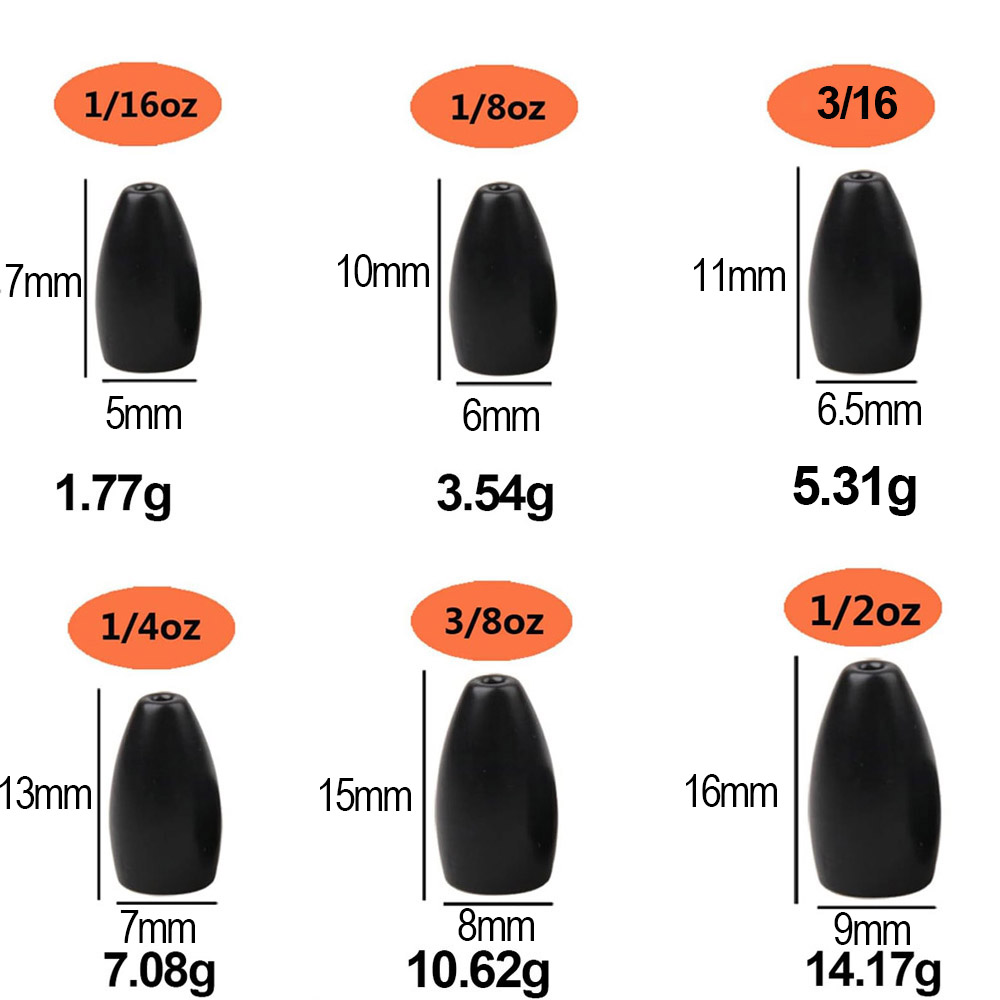 Tungsten Steel Fishing Weights – Fishing Lure Accessories Bewertung und Preis