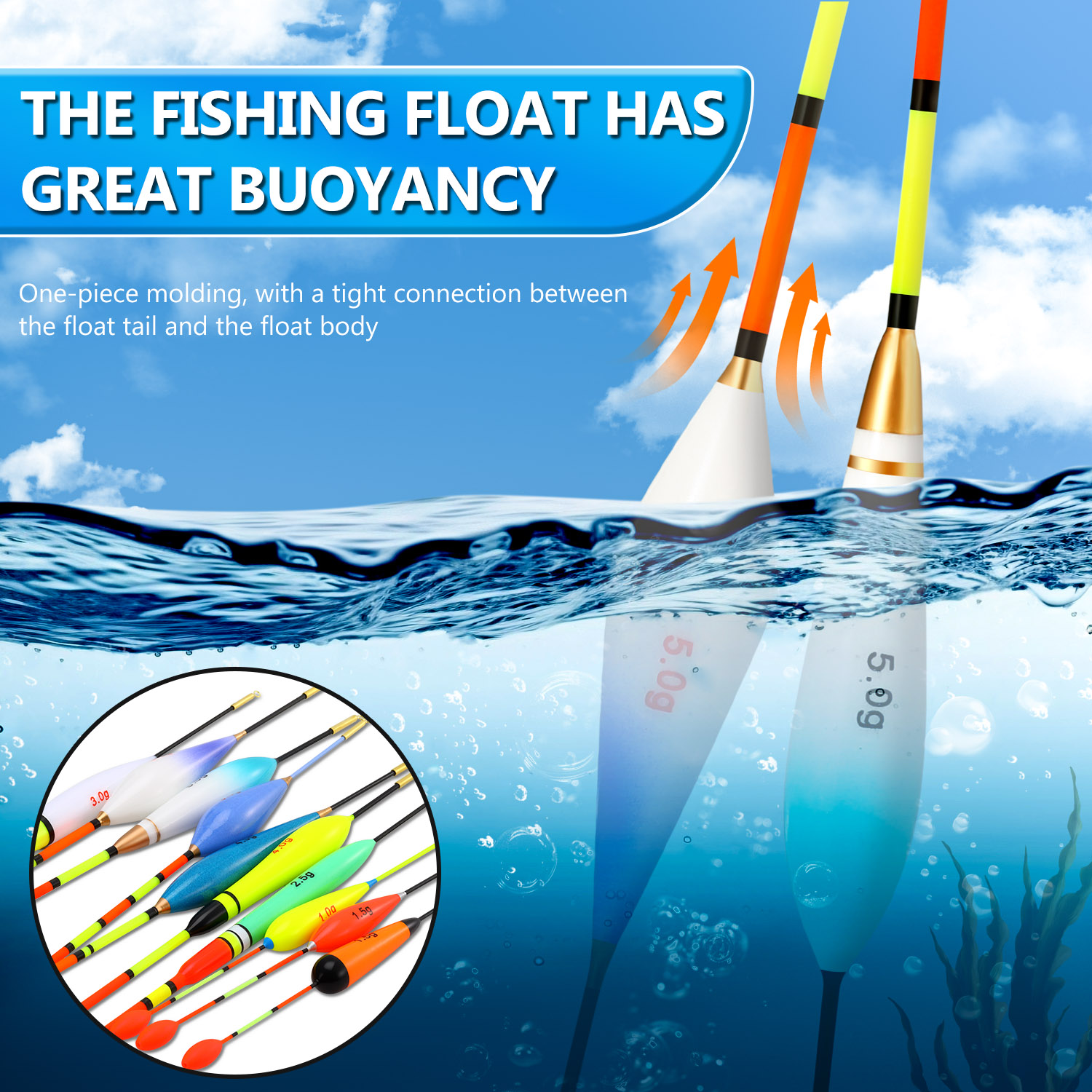 EVA Fishing Float Set 10pc 1.5 – Fishing Lure Topwater Bewertung und Preis