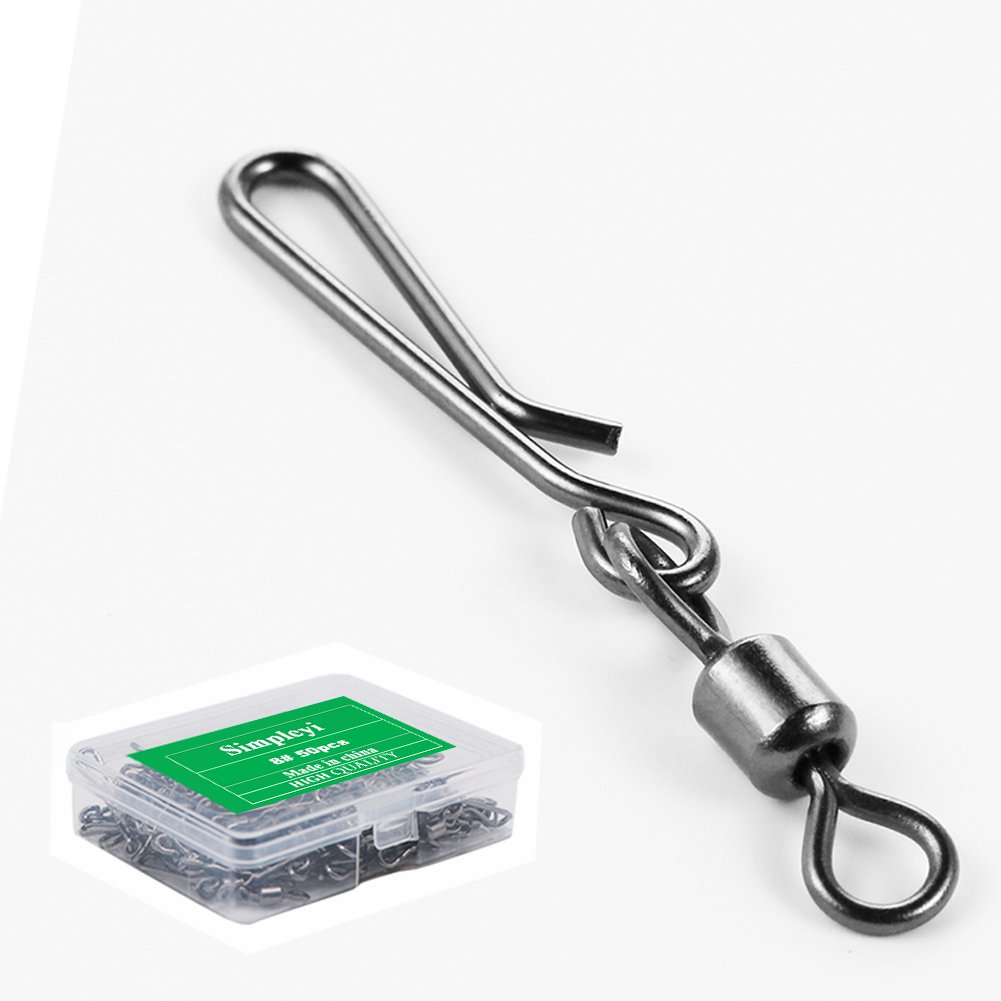 50pcs Box Rolling Swivel With  – Fishing Lure Box Bewertung und Preis